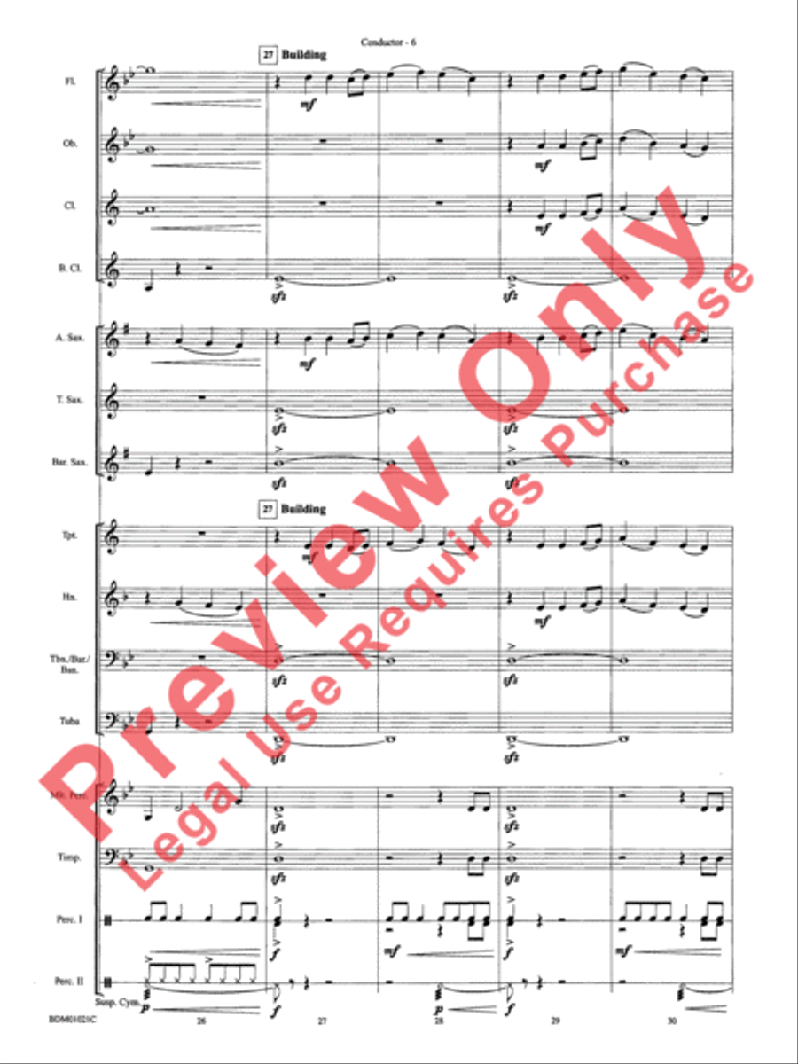 Furioso Concert Band scores gallery preview page 10
