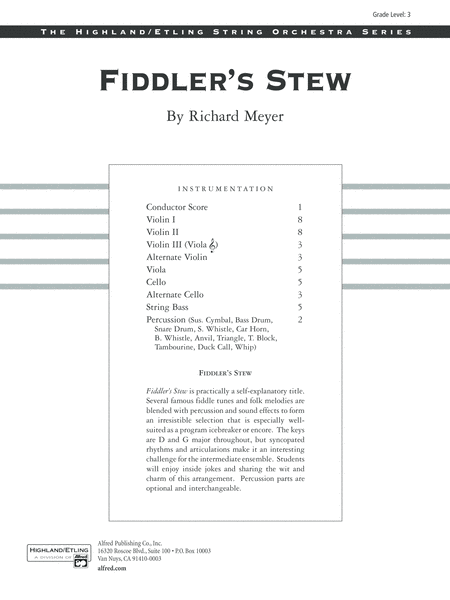 Fiddler's Stew: Score