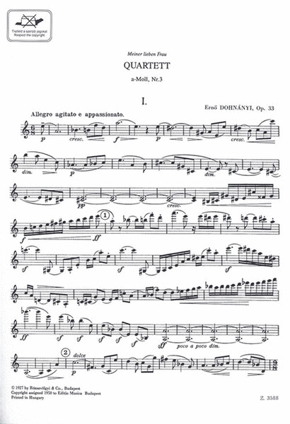 Streichquartett Nr. 3 op. 33