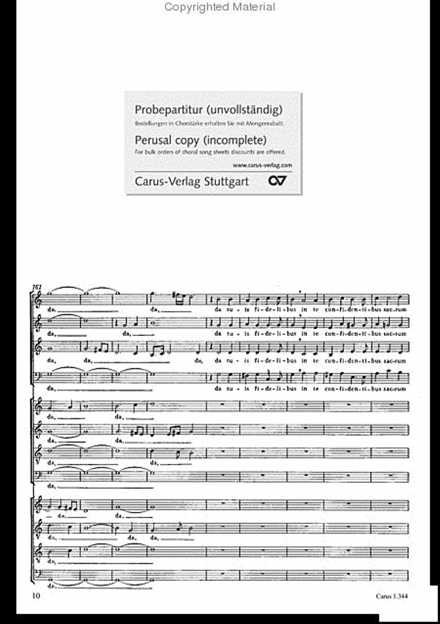 Veni Sancte Spiritus (Come now, holy Spirit) 4-Part scores gallery preview page 11