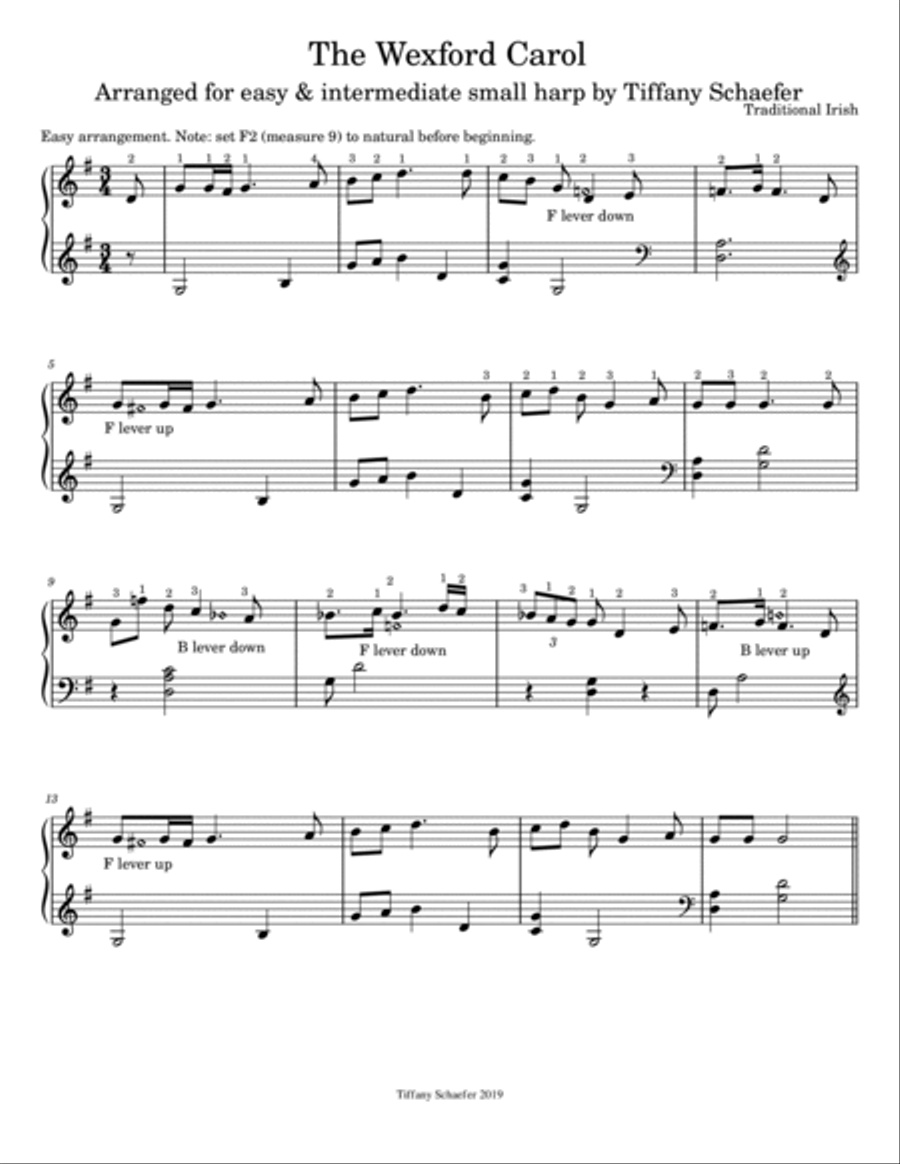 Small Harp Collection #2: Three Christmas Arrangements Harp scores gallery preview page 2