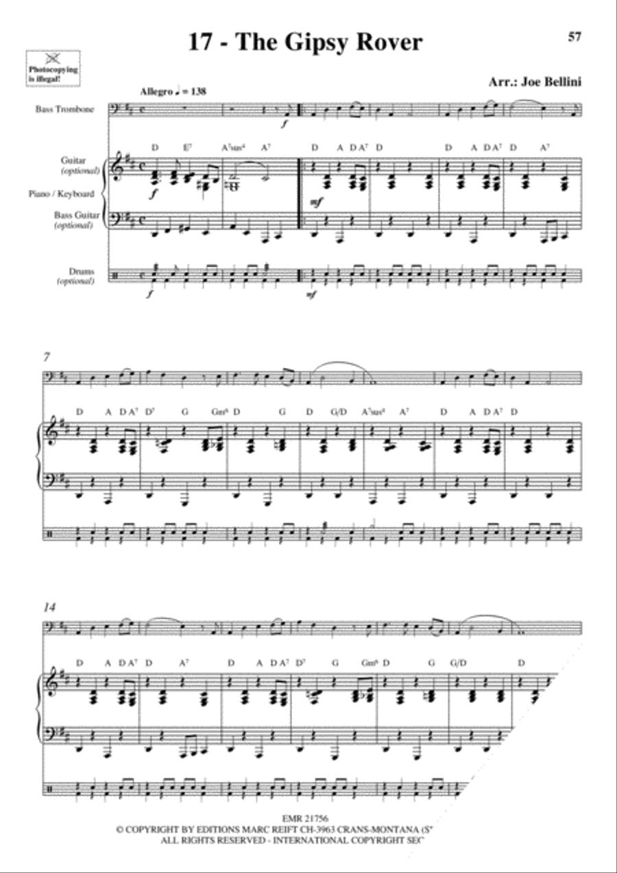 20 Celtic Hits Bass Trombone scores gallery preview page 19