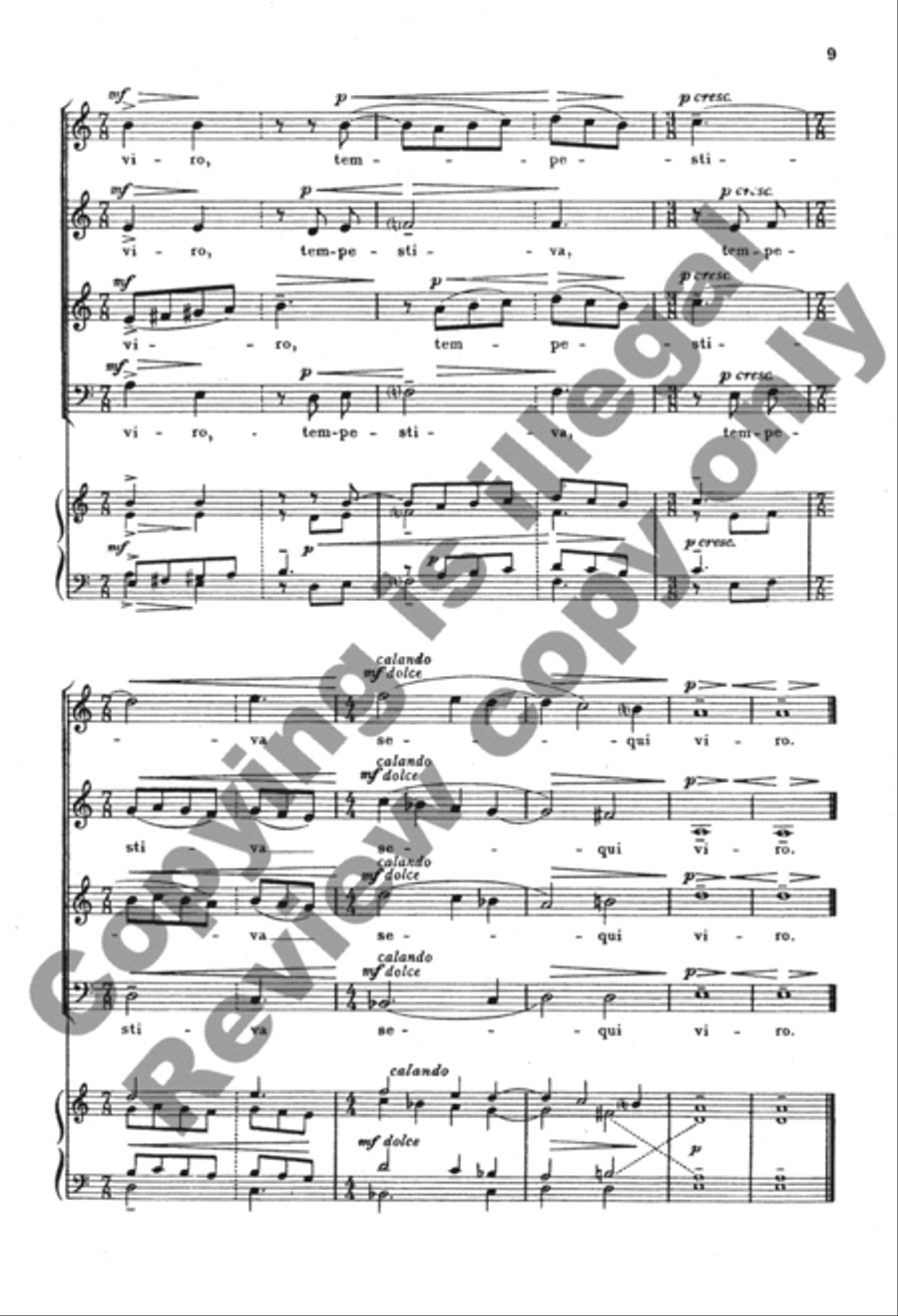 Vitas hinnuleo me similis, Chloe 4-Part scores gallery preview page 8
