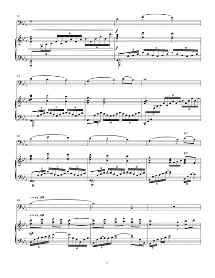 Korean Folk Song - Eommaya, Nunaya (Dear Mom, Dear Sister) Brass Duet scores gallery preview page 6