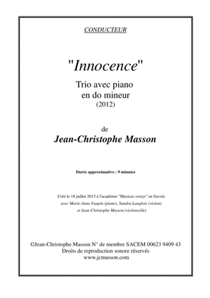 Innocence --- For piano trio --- Score and Parts --- JCM 2012