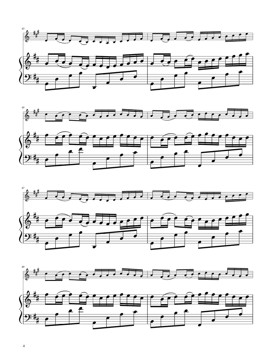 Canon in D - French Horn Solo w/ Piano Piano scores gallery preview page 4
