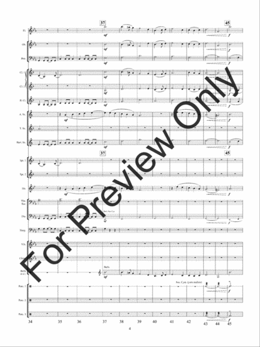 The Legend Of Greensleeves (Score) Concert Band scores gallery preview page 7