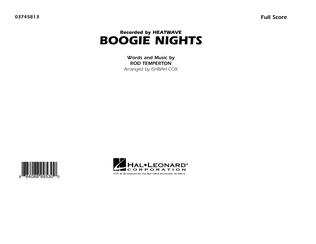 Boogie Nights - Conductor Score (Full Score)