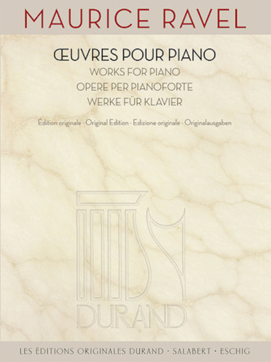 Book cover for Maurice Ravel – Works for Piano