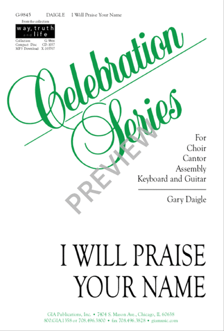 I Will Praise Your Name 2-Part scores gallery preview page 2