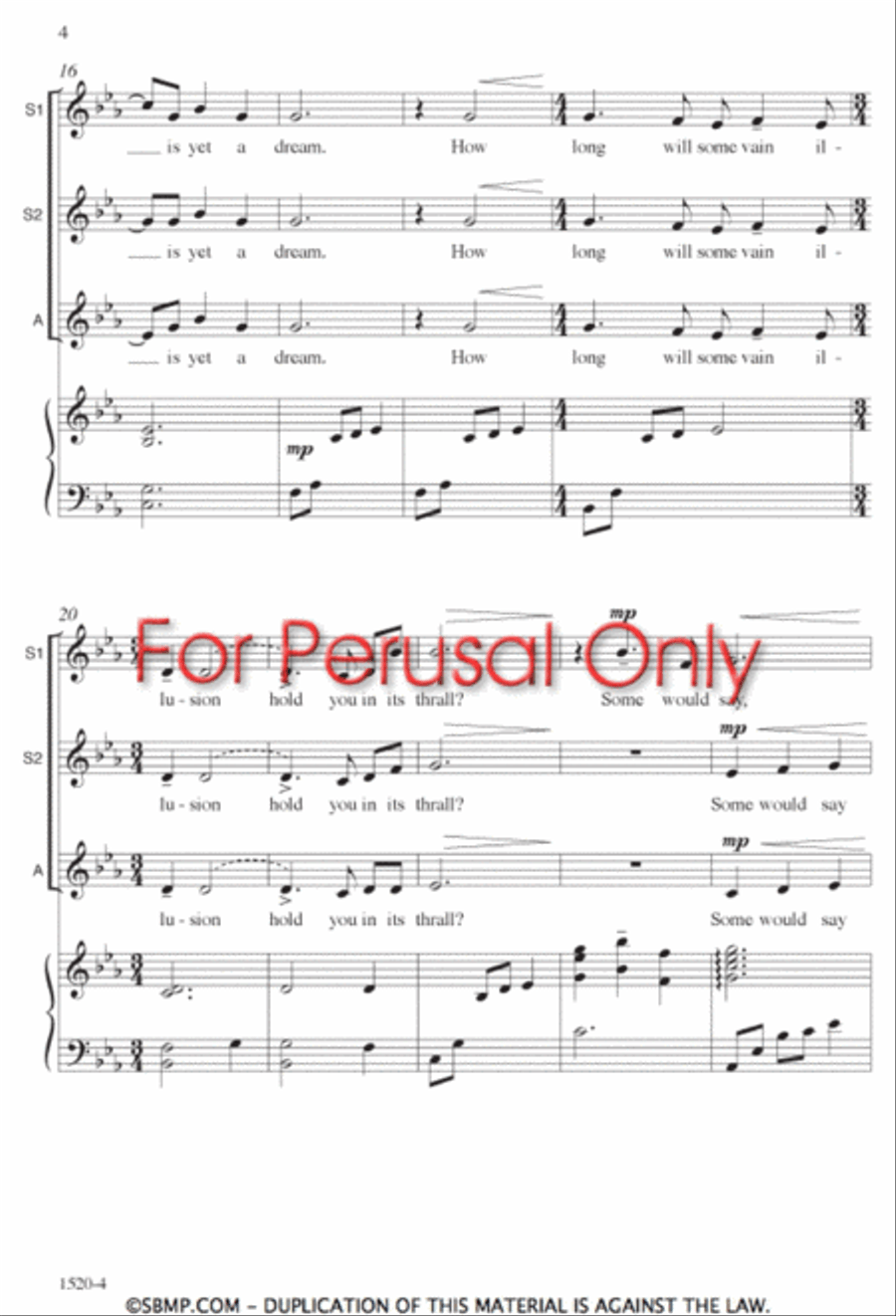 Sleeping Heart - SSA Octavo SSA scores gallery preview page 3