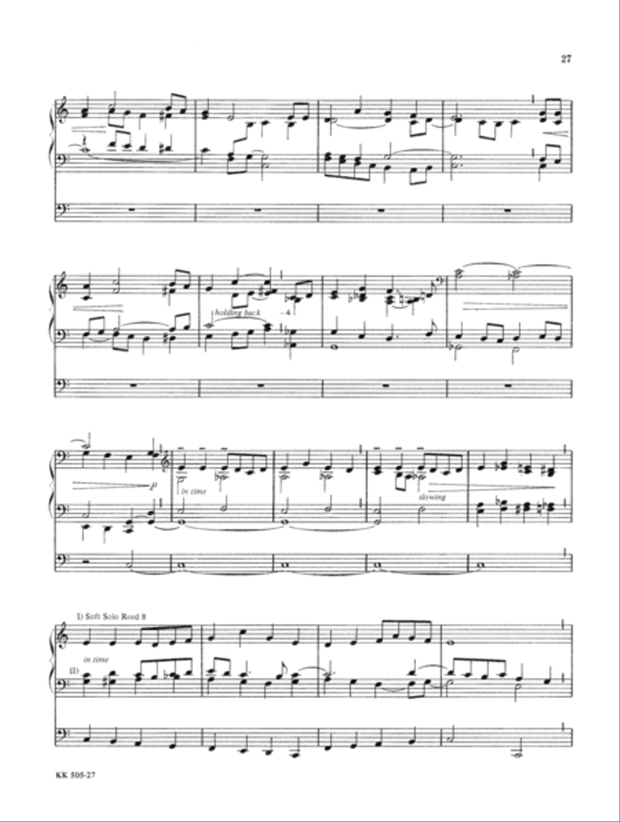 Softly and Tenderly Organ Solo scores gallery preview page 18