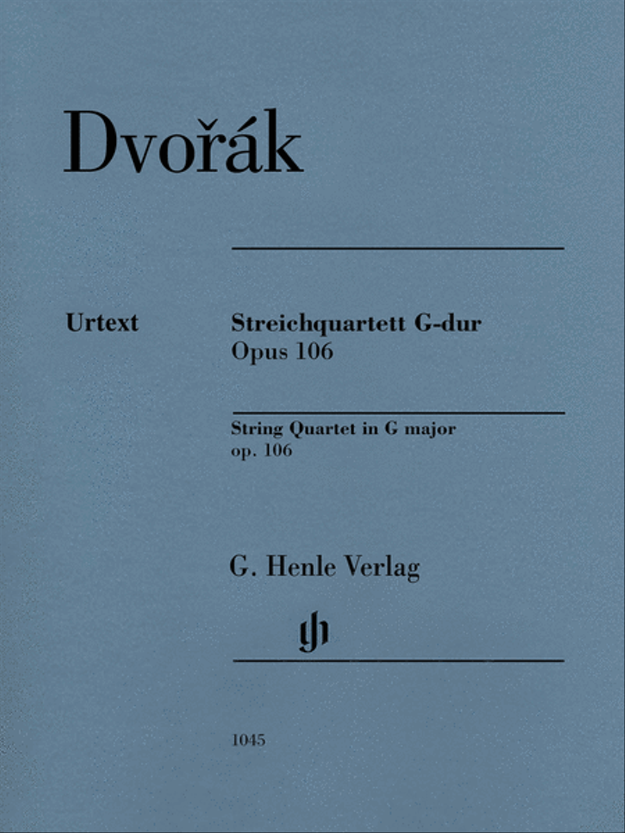 String Quartet G Major Op. 106 B 192 String Quartet scores gallery preview page 1