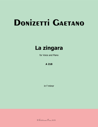 La Zingara, by Donizetti, in f minor