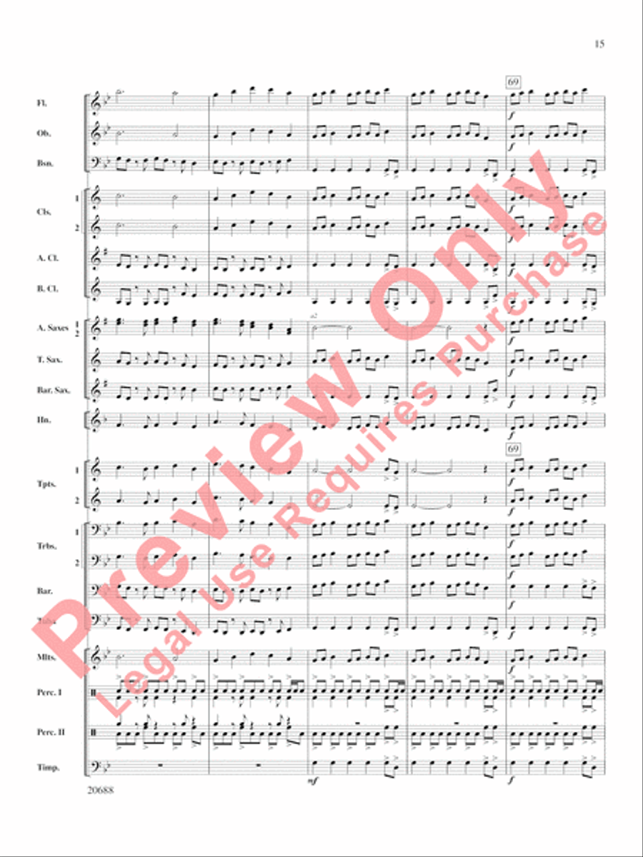 Quintero Concert Band scores gallery preview page 16
