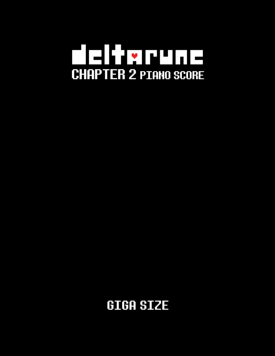 Giga Size (DELTARUNE Chapter 2 - Piano Sheet Music) Easy Piano scores gallery preview page 1