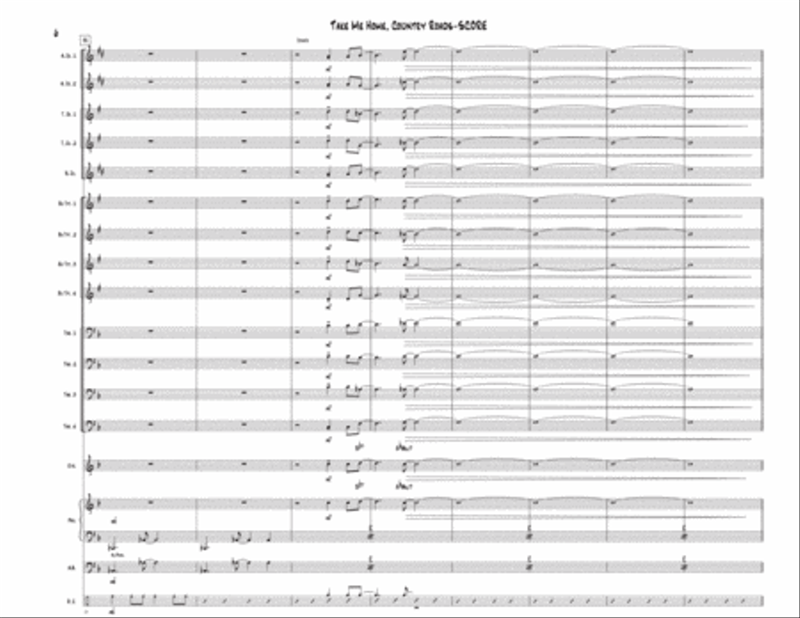 Take Me Home, Country Roads Jazz Ensemble scores gallery preview page 6