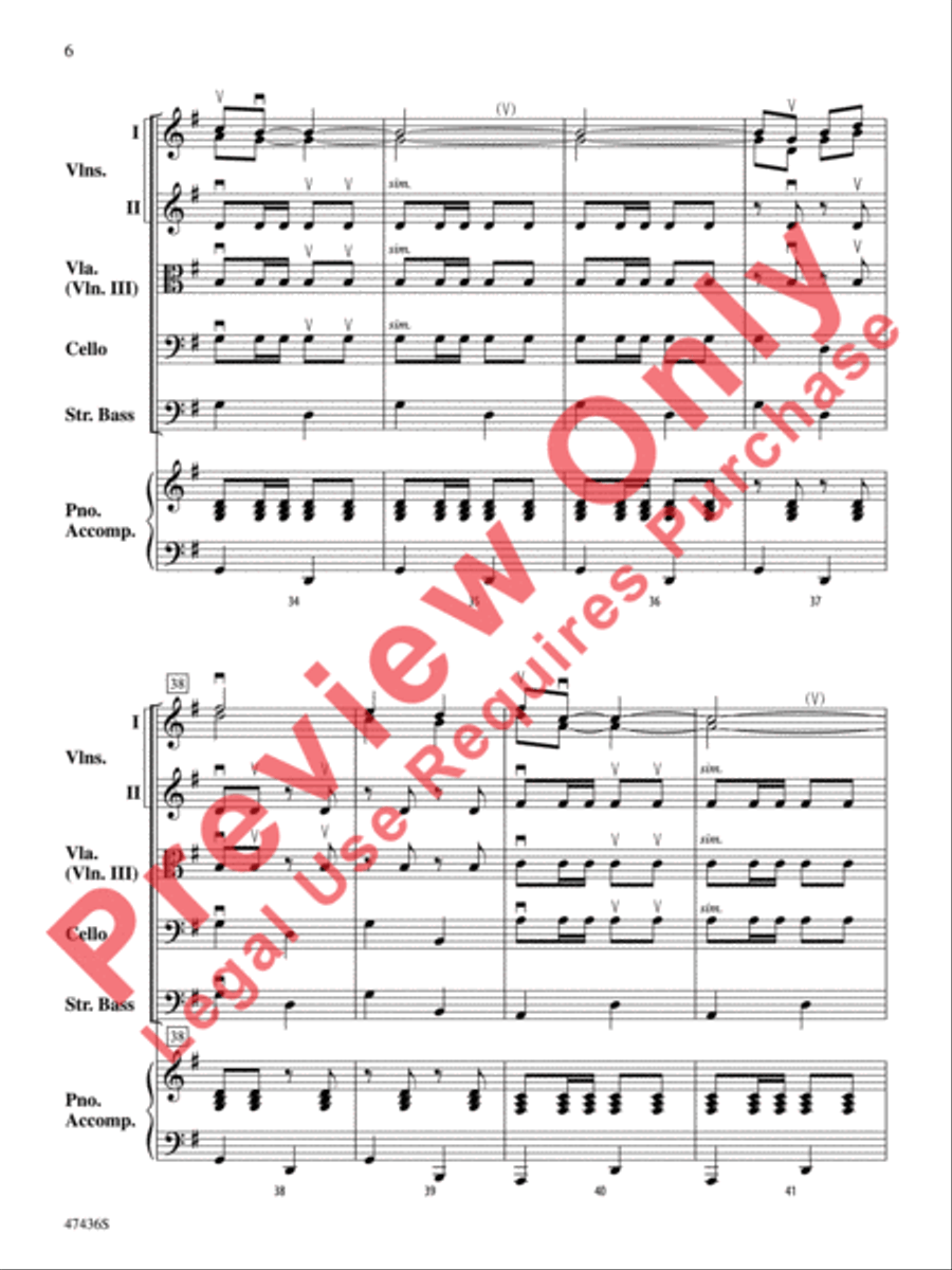 La Fiesta de Cuerdas String Orchestra scores gallery preview page 7