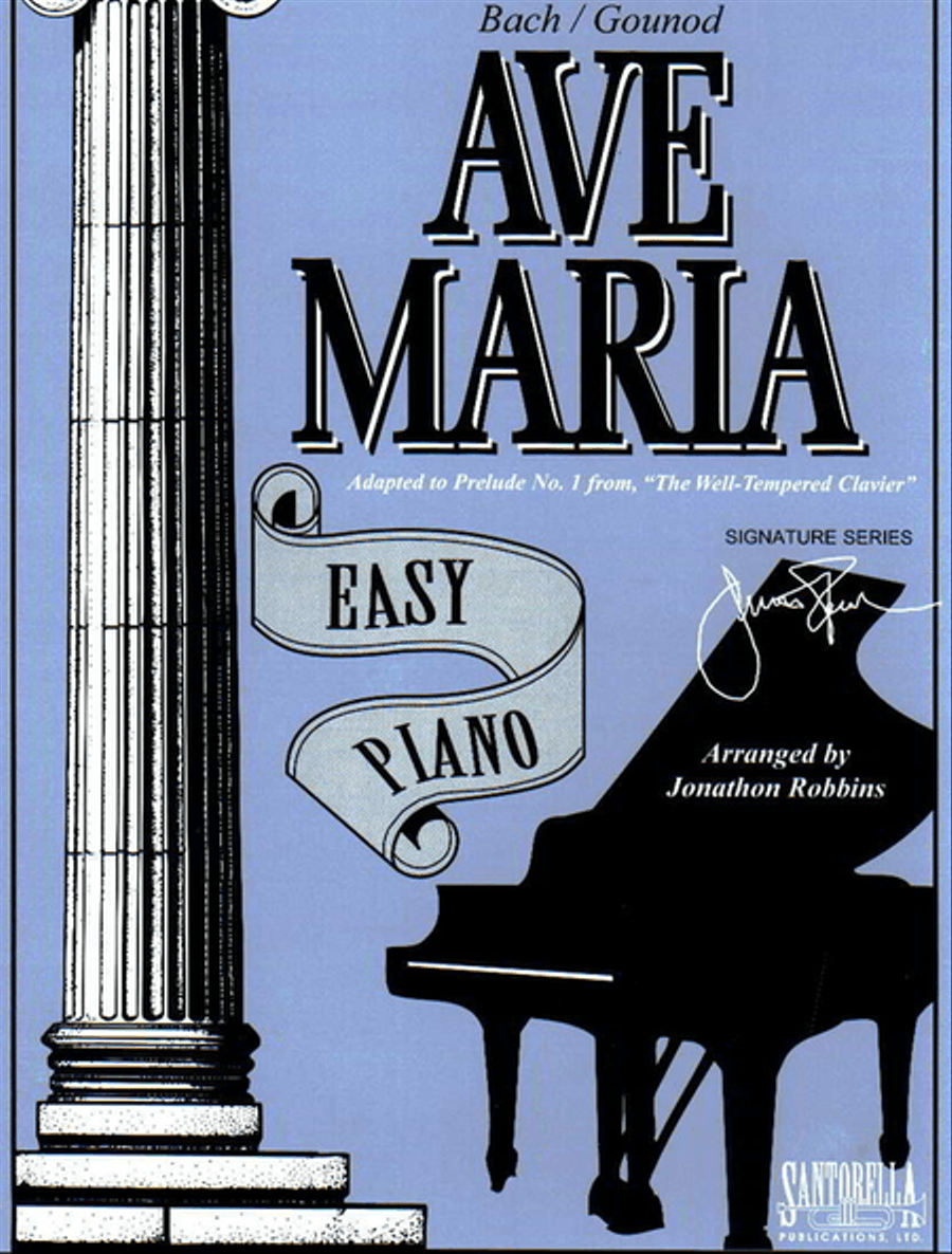 Ave Maria for Easy Piano * Bach - Gounod Easy Piano scores gallery preview page 1