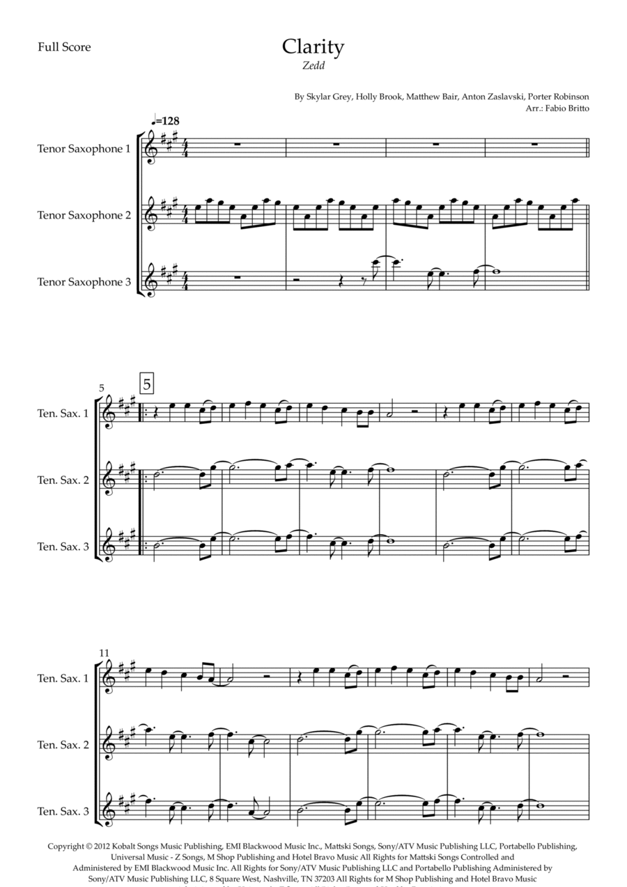 Clarity Clarity Woodwind Trio scores gallery preview page 1