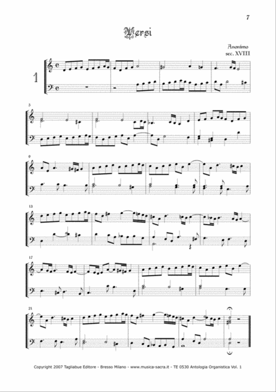 ANTHOLOGY OF ORGAN MASTERPIECES - 1st Volume (of 10) - look at the list of songs inside Organ Solo scores gallery preview page 5