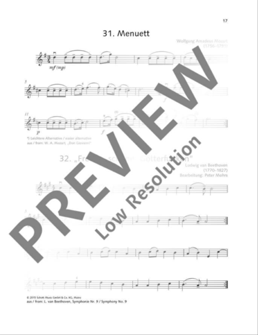 Classical Music for Children Violin scores gallery preview page 18