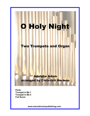 Book cover for O Holy Night - Two Trumpets and Organ