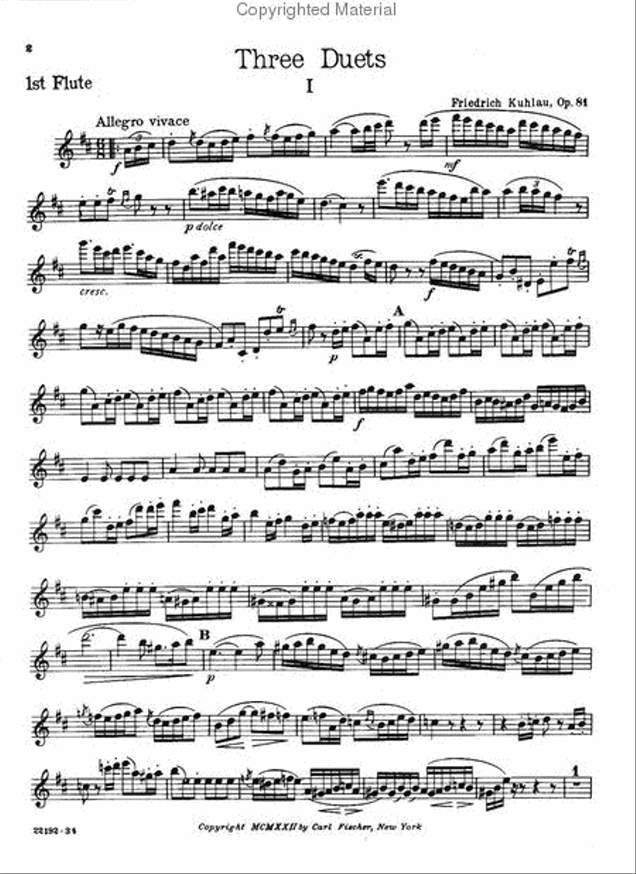Three Duets Flute Duet scores gallery preview page 2