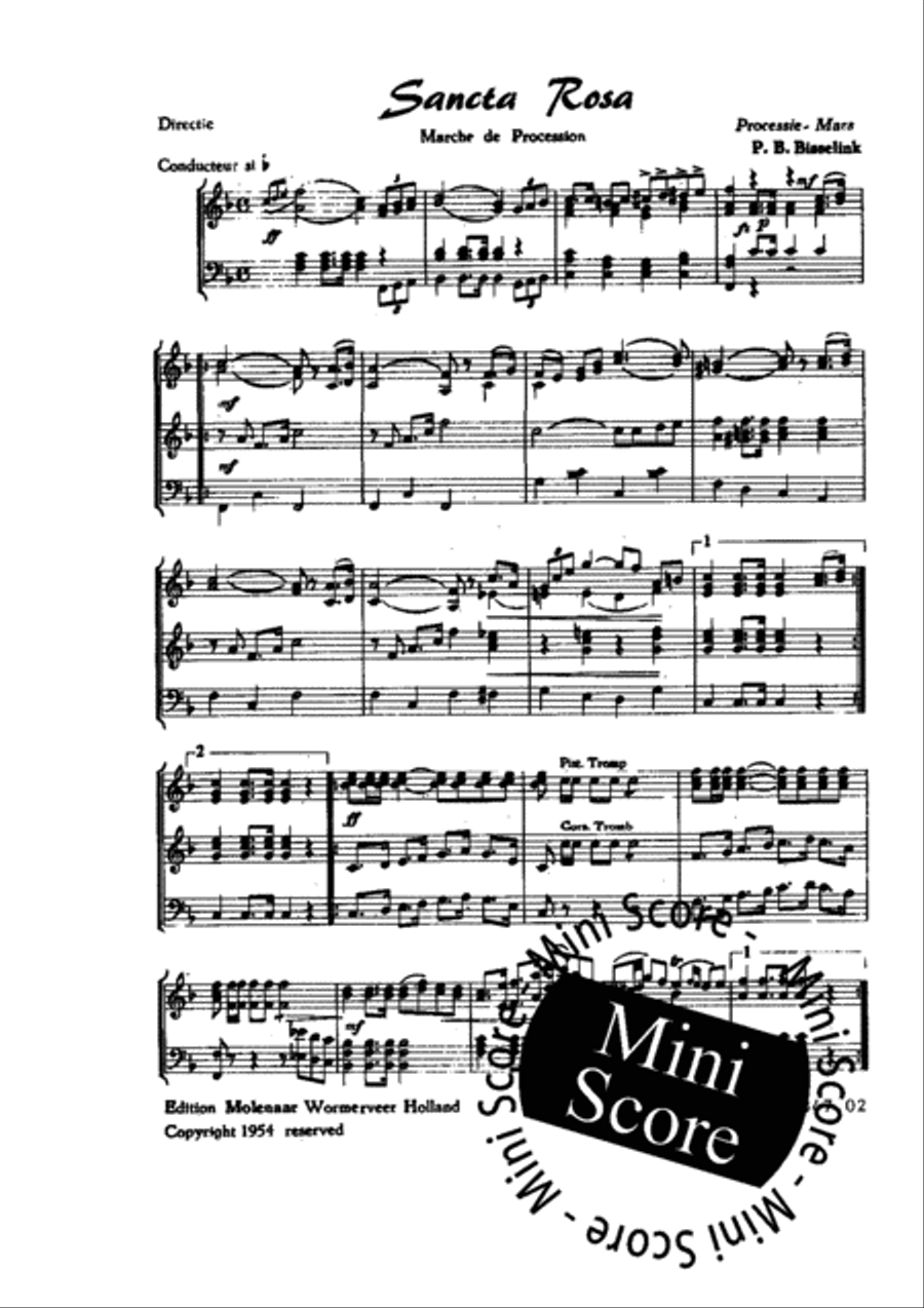 Sancta Rosa Sancta Rosa Fanfare Band scores gallery preview page 4