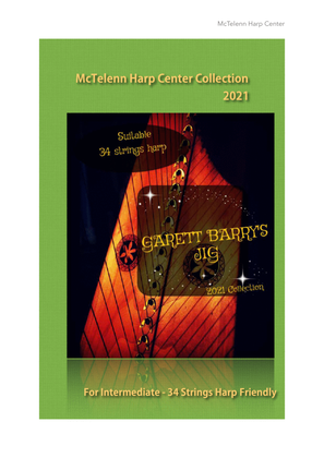 Book cover for Garret Barry's Jig - intermediate & 34 String Harp | McTelenn Harp Center