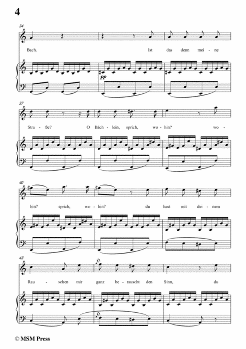 Schubert-Wohin,from 'Die Schöne Müllerin',Op.25 No.2,in C Major,for Voice&Piano image number null
