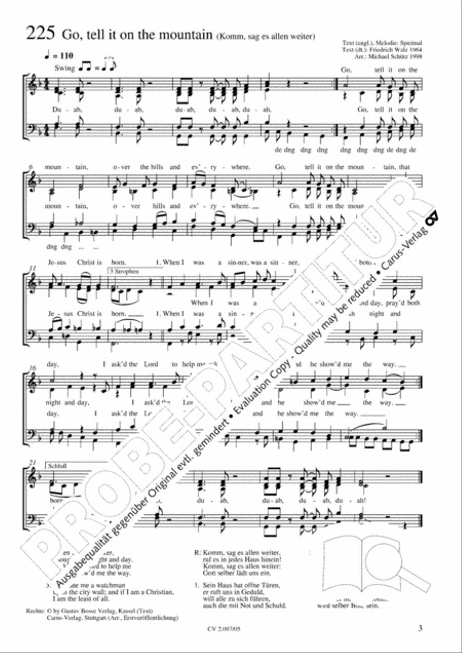 Pop-Chorbuch zum EG: Morning has broken Choir scores gallery preview page 4