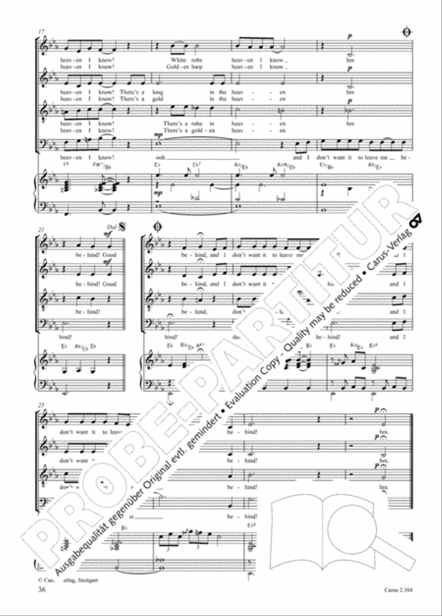 Hallelujah. Gospels and Spirituals for mixed choir Mixed Choir scores gallery preview page 24