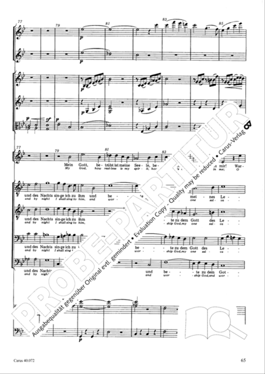 Psalm 42 Psalm 42 4-Part scores gallery preview page 65