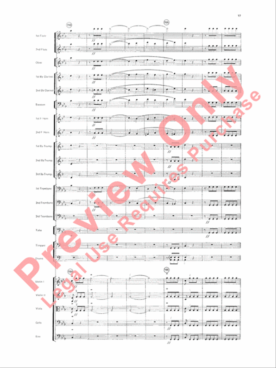 Beethoven's Symphony No. 5, 1st Movement Full Orchestra scores gallery preview page 20