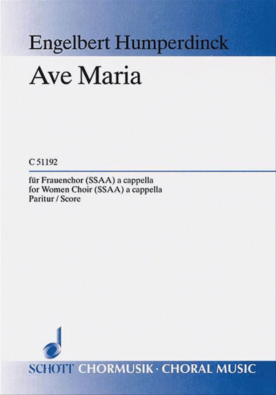 Ave Maria Ave Maria SSAA scores gallery preview page 1