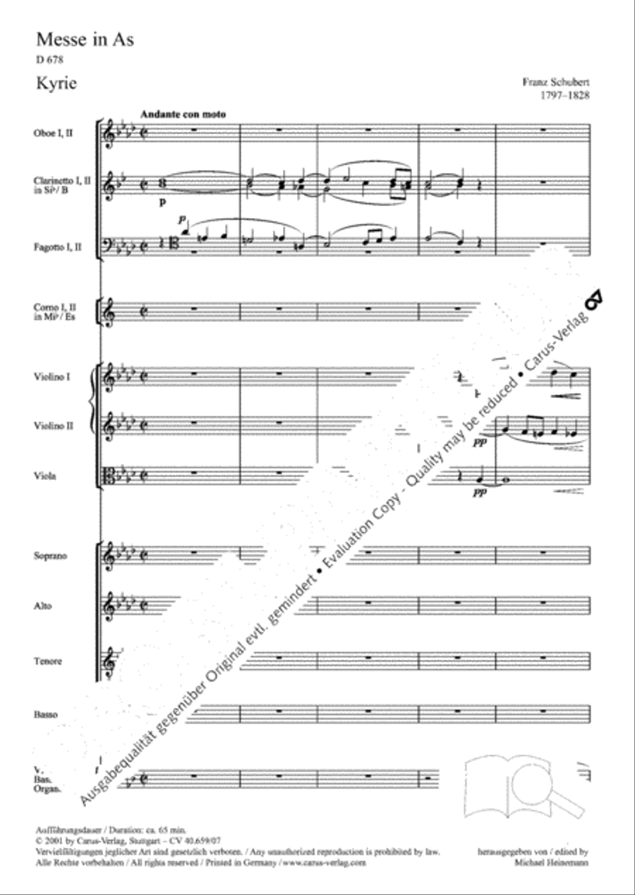 Mass in A flat major (Messe in As) image number null