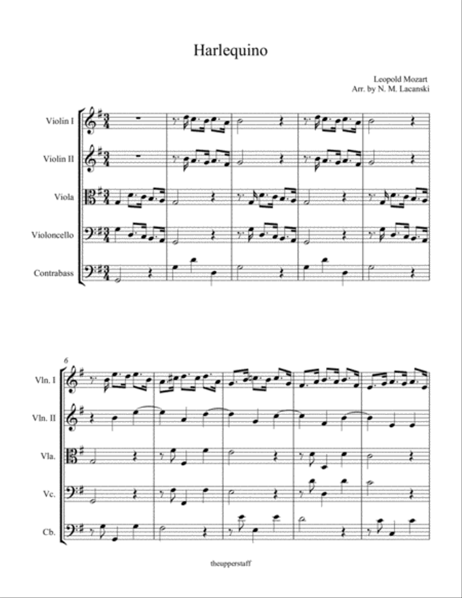 Harlequino Harlequino String Orchestra scores gallery preview page 2