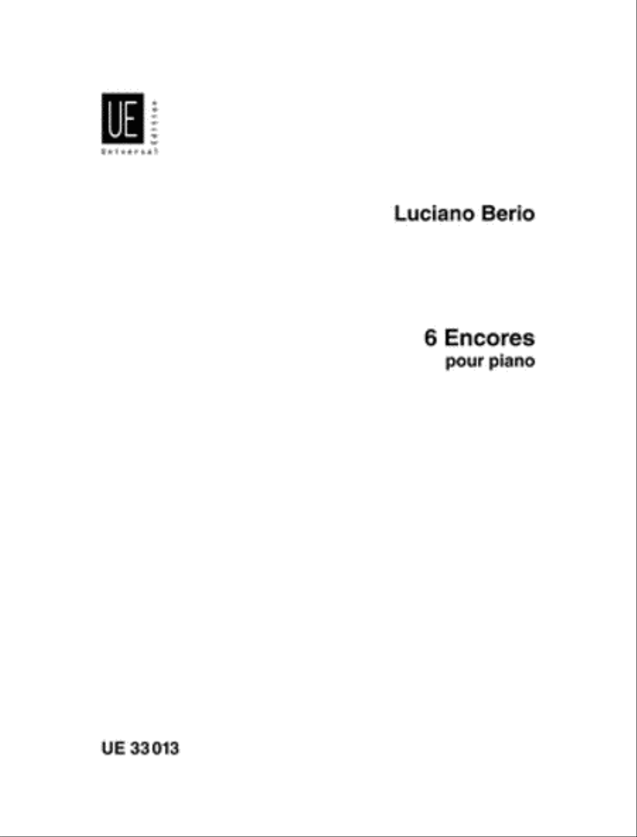 6 Encores Chamber Music scores gallery preview page 1