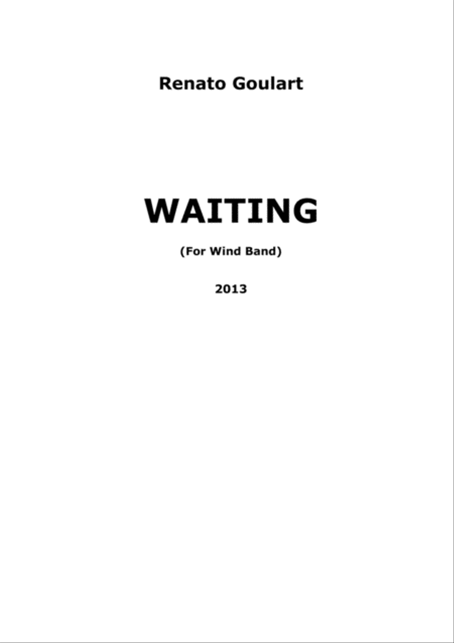 Waiting (for Wind Band) Concert Band scores gallery preview page 2