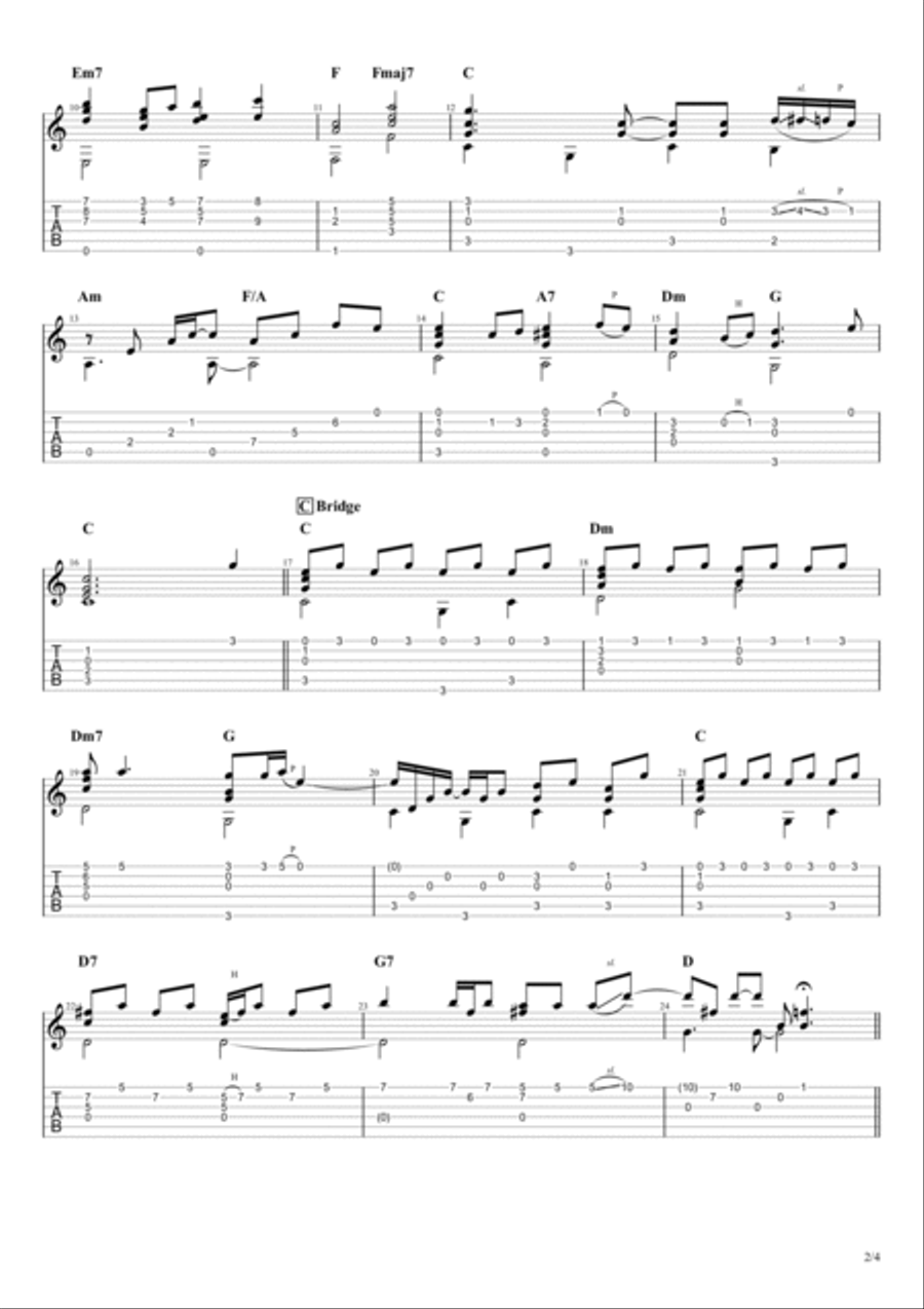 Over The Rainbow Electric Guitar scores gallery preview page 3