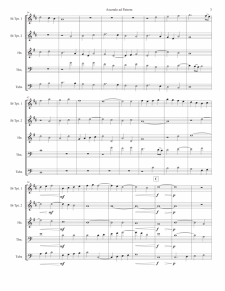 "Ascendo ad Patrem" for Brass Quintet - Giovanni Pierluigi da Palestrina image number null