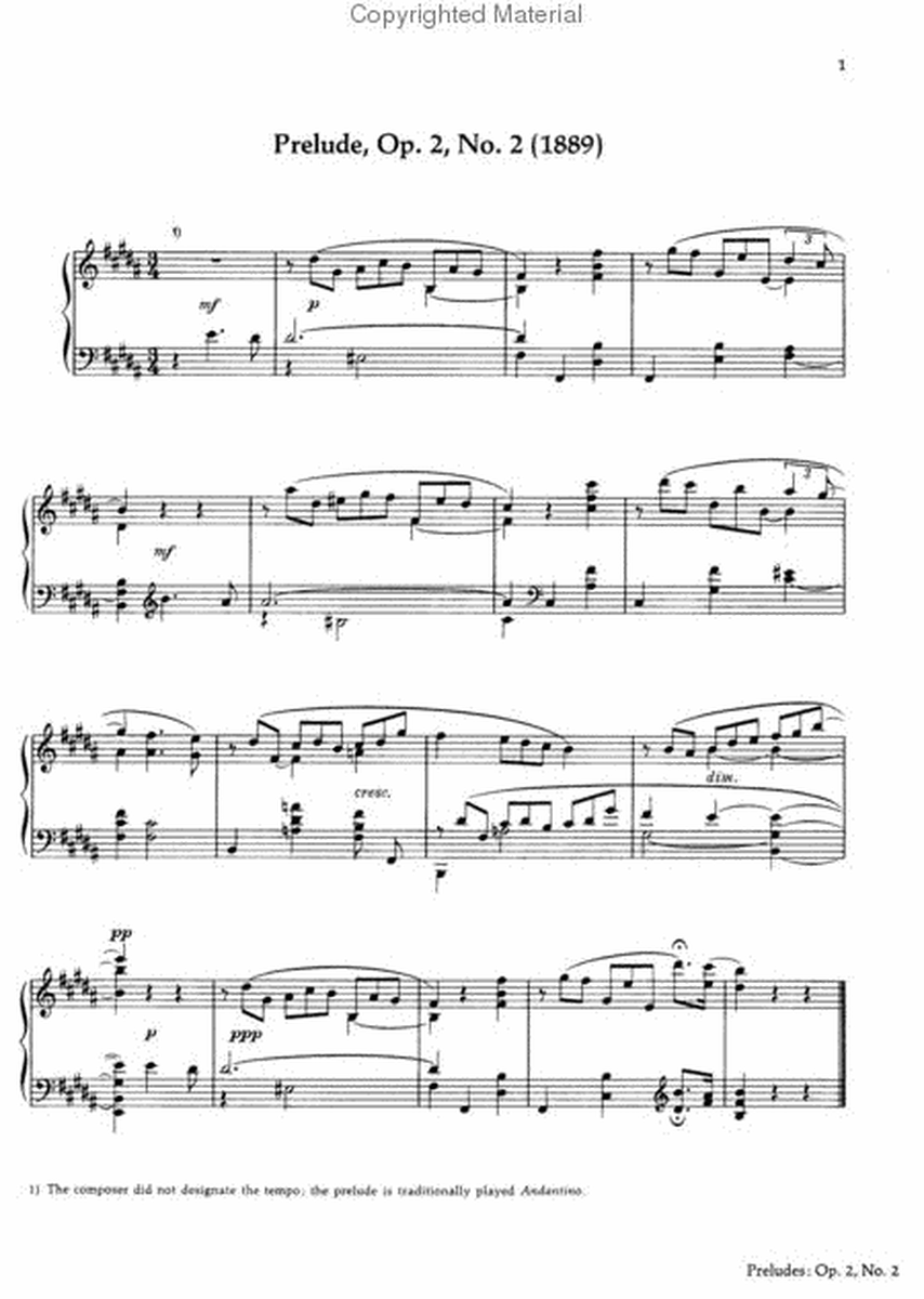 The Complete Preludes And Etudes For Pianoforte Solo