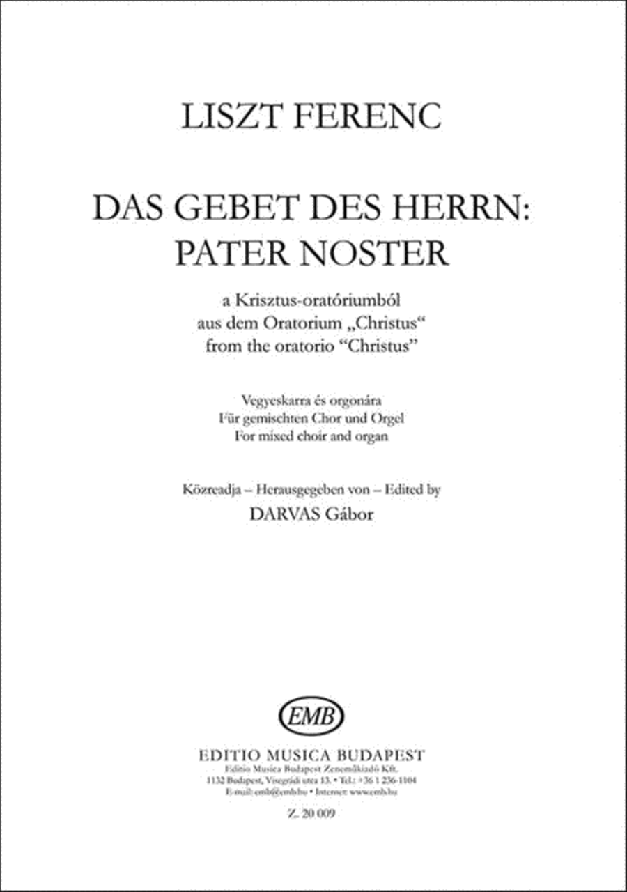 Das Gebet des Herrn: Pater Noster