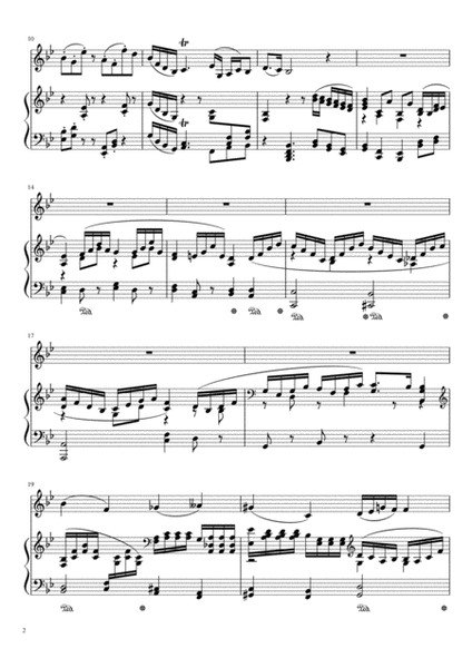 Romance for violin and piano in b flat major, op.1