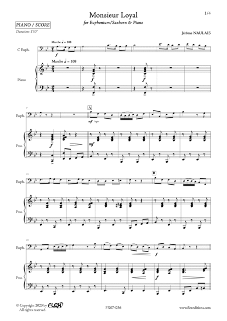 Monsieur Loyal Euphonium scores gallery preview page 2