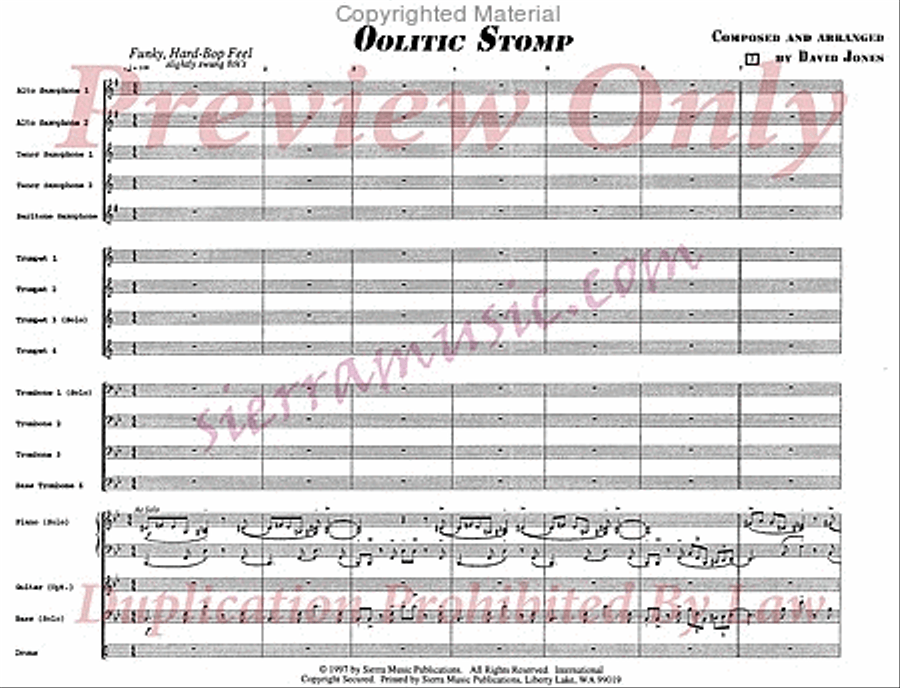 Oolitic Stomp Oolitic Stomp Jazz Ensemble scores gallery preview page 2