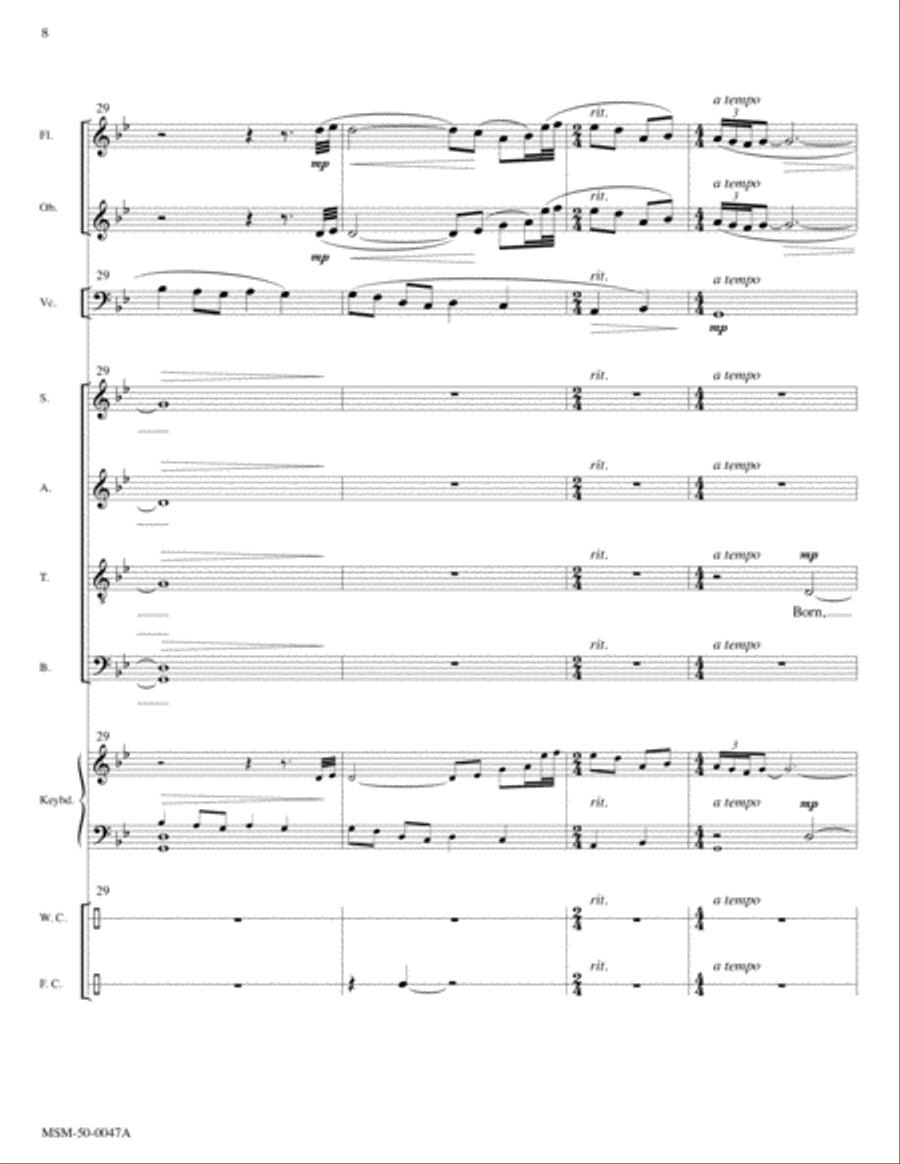 Come, Thou Long-Expected Jesus (Full Score) Choir scores gallery preview page 6