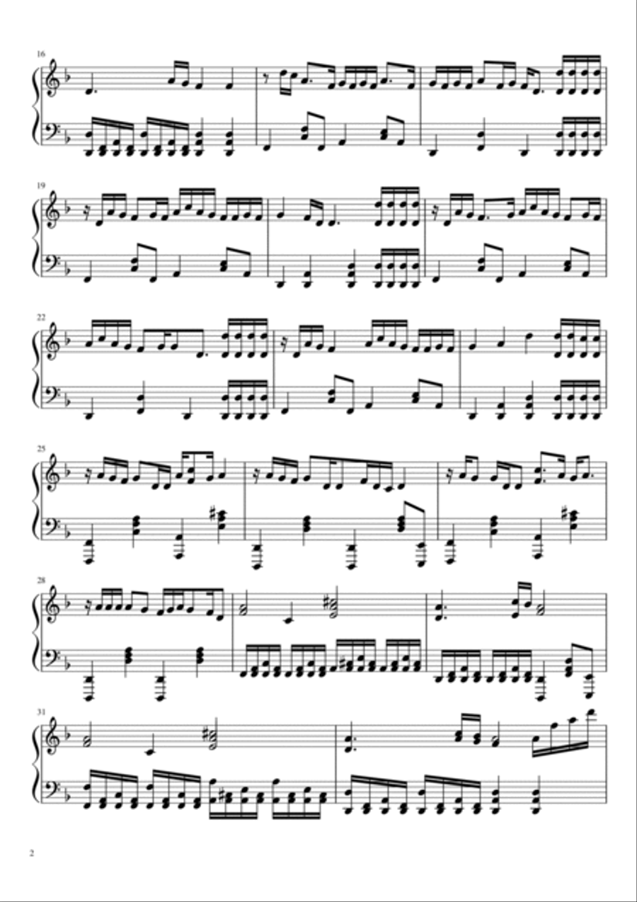 Breezeblocks Piano Solo scores gallery preview page 2