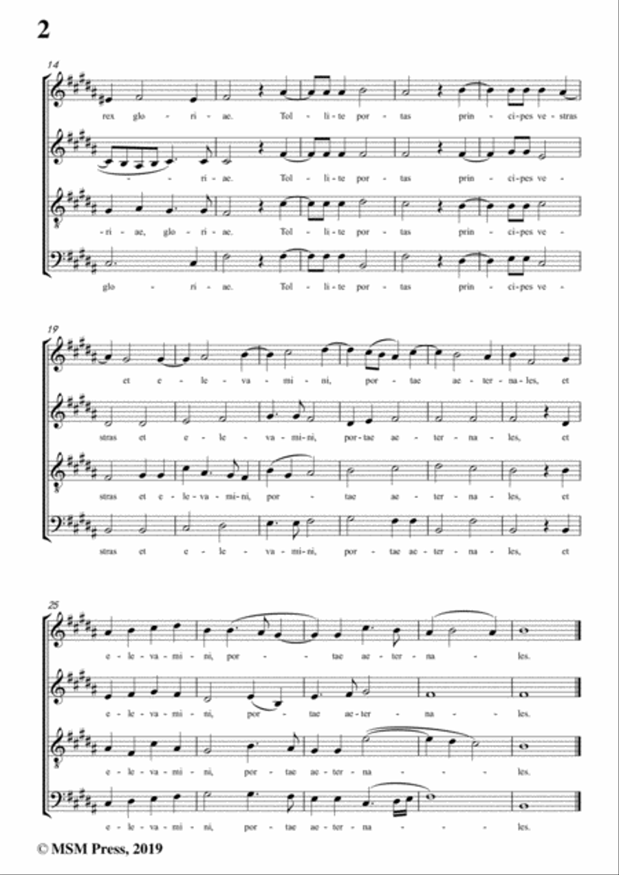 Martini-Tollite portas,in B Major,for A cappella 4-Part scores gallery preview page 4